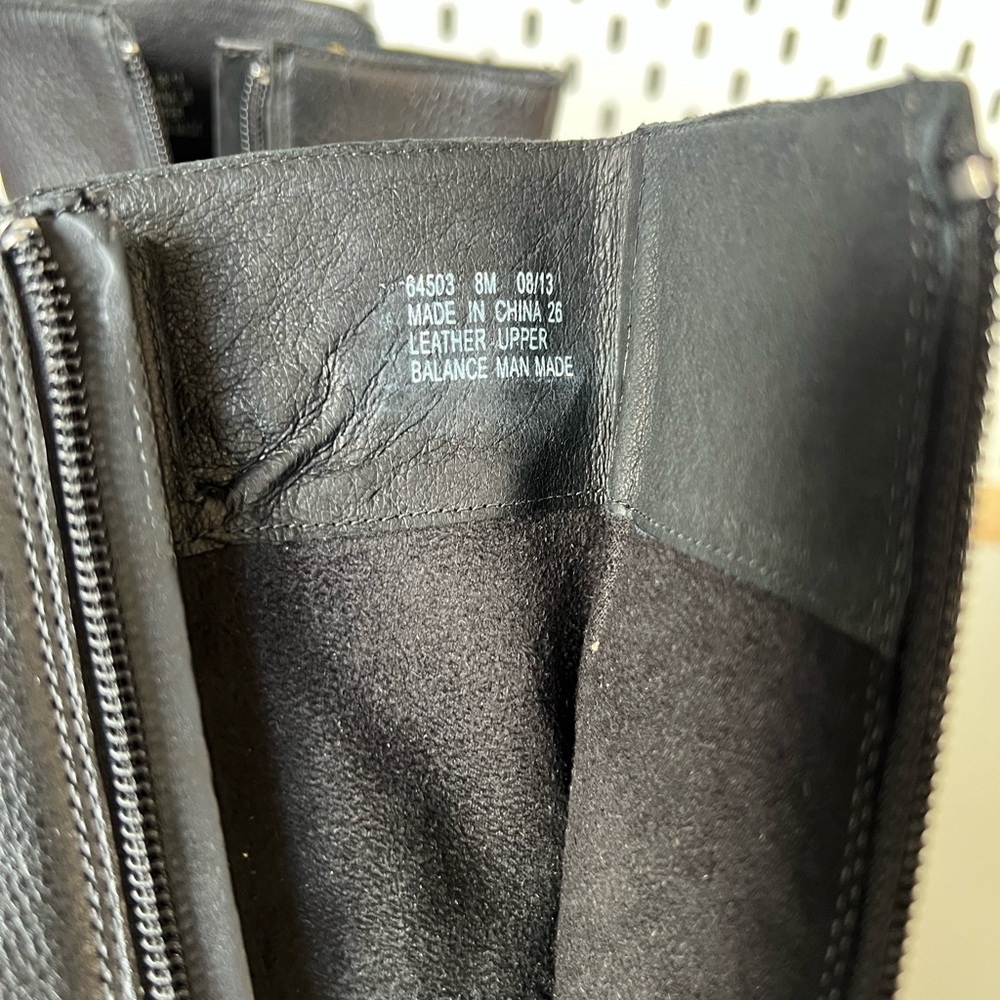NWOT Clarks indigo Black Leather Lida Sayer Heeled Boots with Gold Buckle 8 - Picture 10 of 14